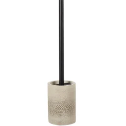 Gifi Nettoyage Et Entretien|Brosse WC beige et noire design naturel