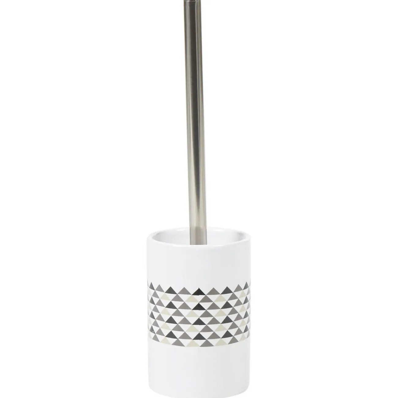 Gifi Nettoyage Et Entretien|Brosse WC blanche motifs triangles