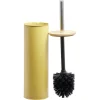 Gifi Equipement Wc^Brosse WC cylindrique bambou et métal jaune naturel