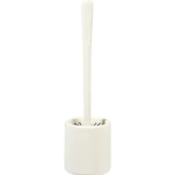 Gifi Equipement Wc^Brosse WC silicone ronde avec support blanc
