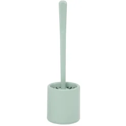 Gifi Equipement Wc^Brosse WC silicone ronde avec support plastique vert