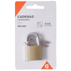 Gifi Quincaillerie^Cadenas à clé acier 30 mm