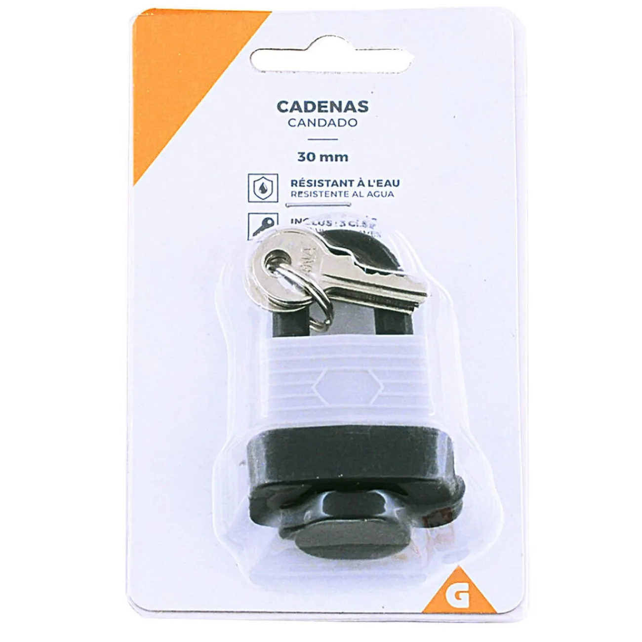 Gifi Aménagement Atelier^Cadenas 30 mm avec 3 clés - Résistant à l'eau