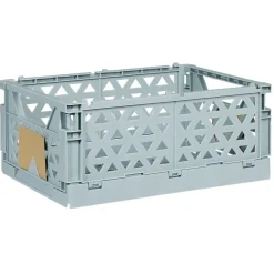 Gifi Rangement|Caisse pliable polypropylène 33x23,3x14,2cm bleu