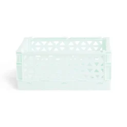 Gifi Rangement|Caisse pliable vert pastel 3,4L - 24x17xH10cm