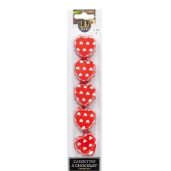 Discount Gifi Caissette à chocolat forme coeur x20