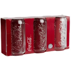 Best Gifi Canette de Coca x3 en verre transparent