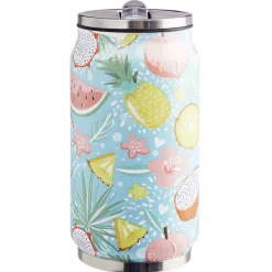Clearance Gifi Canette isotherme inox imprimé tropical 260 ml