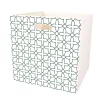 Gifi Entretien Du Linge|Casier Box Cube bois motif géométrique 30x30x30cm