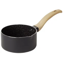 Clearance Gifi Casserole antiadhérente poignée soft touch beige et noir Ø14cm