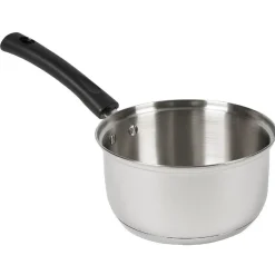 Sale Gifi Casserole antiadhésive inox poignée bakélite noire