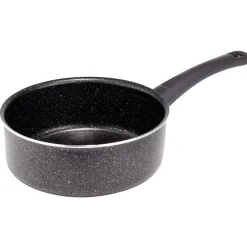 Hot Gifi Casserole effet pierre antiadhérente noir Ø20xH7,5cm