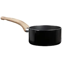 Online Gifi Casserole noire manche effet bois Ø 14