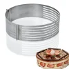 Best Gifi Cercle à pâtisserie extensible spécial génoise inox