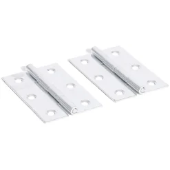 Gifi Quincaillerie^2 charnières en acier 60x35 mm