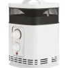 Gifi Chauffage^Chauffage soufflant céramique 360° Homday blanc et noir