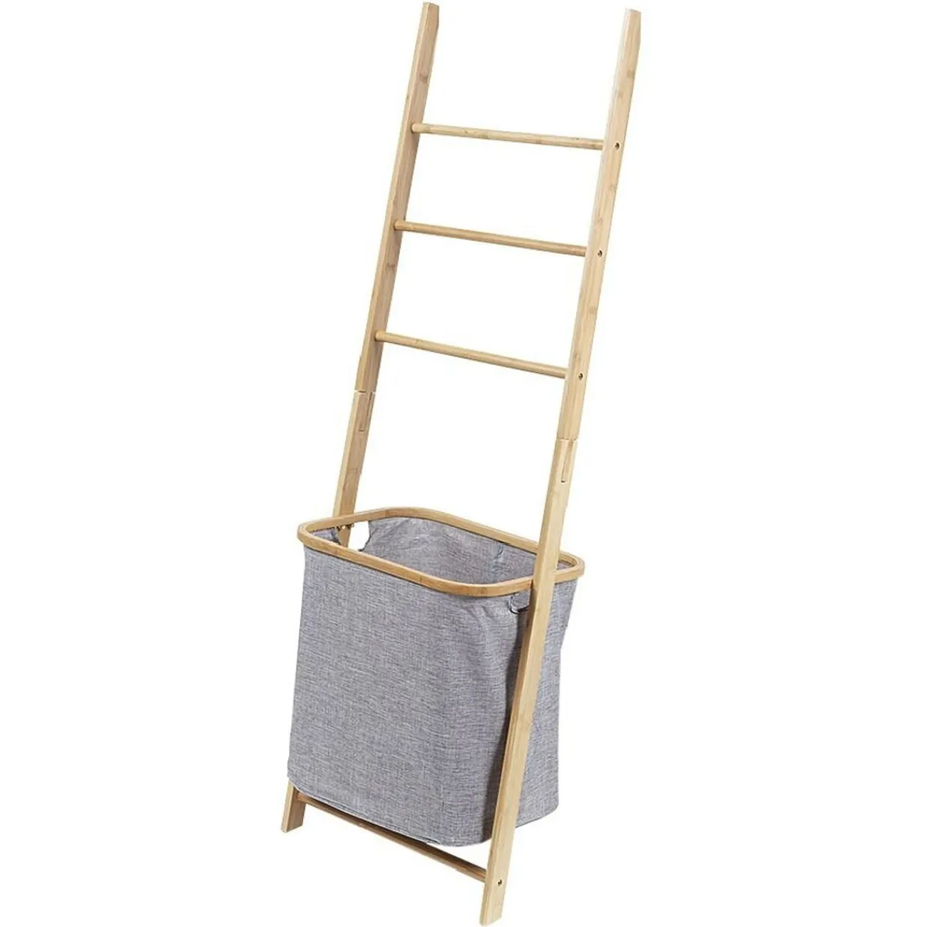 Gifi Aménagement Salle De Bain^Échelle porte-serviettes avec panier à linge