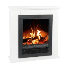 Gifi Chauffage^Cheminée décorative métal noir