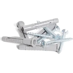 Gifi Quincaillerie^5 chevilles universelles en nylon tous matériaux avec vis - Ø8x50 mm