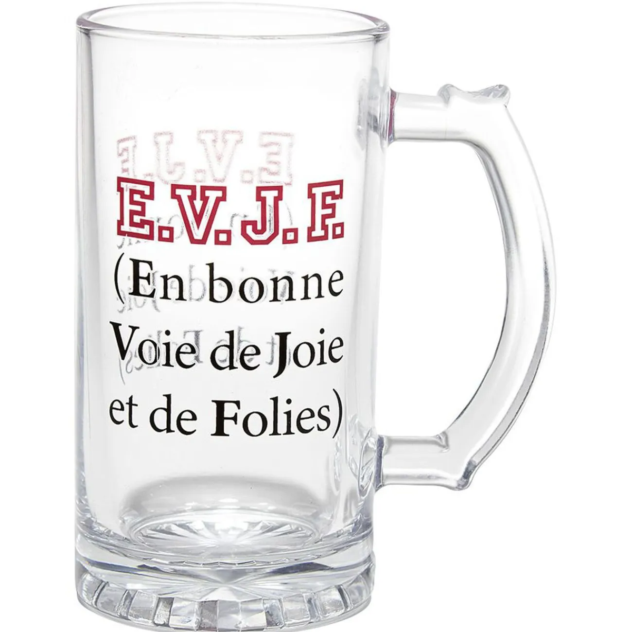 Best Gifi Chope à bière verre transparent inscription Champion de levée de coude