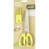 Outlet Gifi Ciseau éminceur à herbes + pinceau