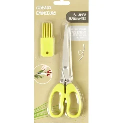Outlet Gifi Ciseau éminceur à herbes + pinceau
