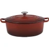 Discount Gifi Cocotte en fonte rouge ø 28 cm