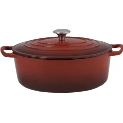 Discount Gifi Cocotte en fonte rouge ø 28 cm