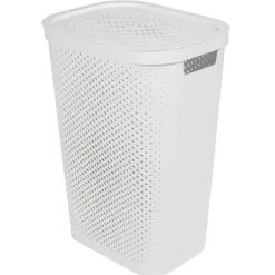 Gifi Entretien Du Linge|Coffre à linge 60L blanc