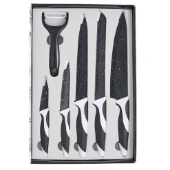 Outlet Gifi Coffret de 5 couteaux et 1 éplucheur
