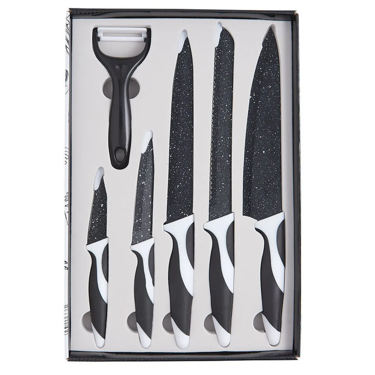 Outlet Gifi Coffret de 5 couteaux et 1 éplucheur