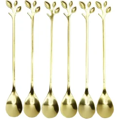 Sale Gifi Coffret 6 petites cuillères inox doré