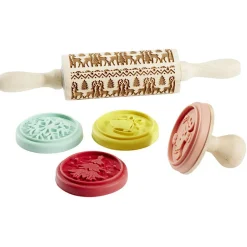 New Gifi Coffret rouleau à pâtisserie à motif Noël