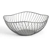 Gifi Corbeille à fruits design filaire métal noir Ø25xH12cm