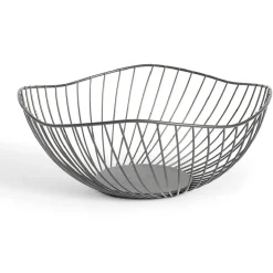 Gifi Corbeille à fruits design filaire métal noir Ø25xH12cm