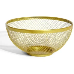 Sale Gifi Corbeille à fruits en métal maillage doré Ø26xH13cm