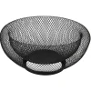 Gifi Corbeille ronde en métal grillagé noir