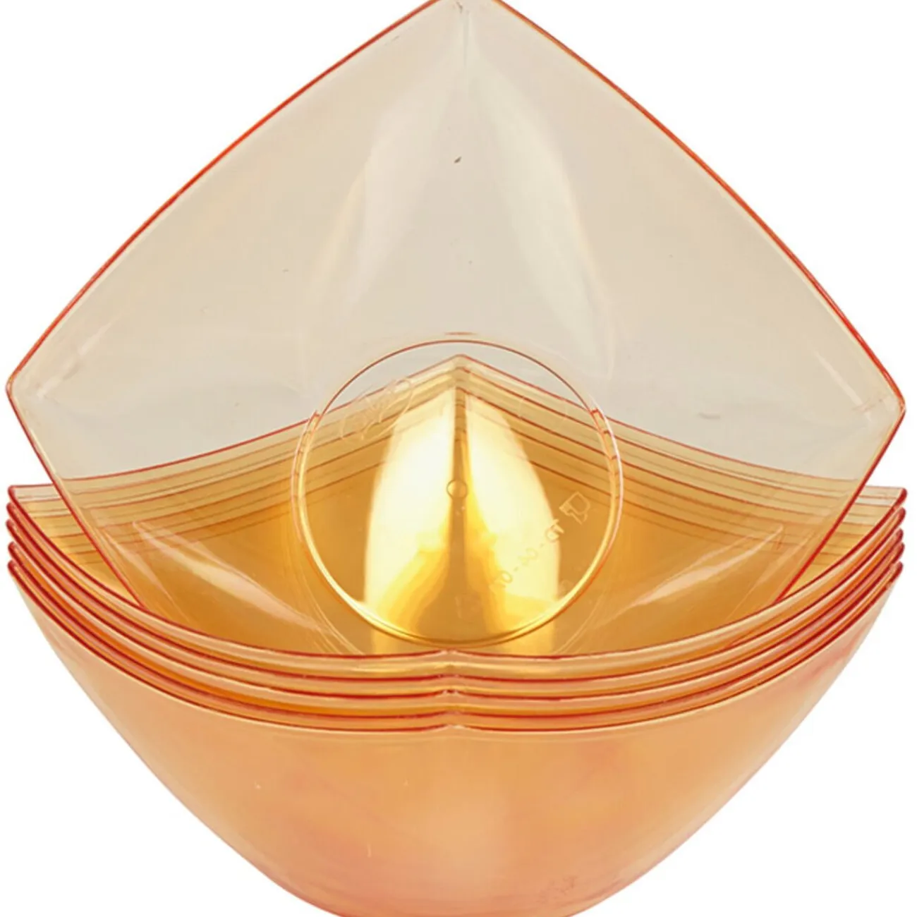 Sale Gifi Coupelle plastique orange transparent x6