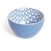 Sale Gifi Coupelle porcelaine motif fleur bleue et blanche Ø13xH7,2cm