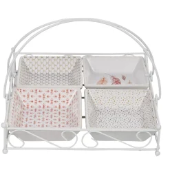 Clearance Gifi 4 coupelles avec support blanc