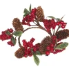 Gifi Couronne Noël pommes de pin et fruits rouges
