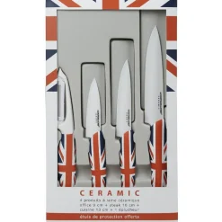 Discount Gifi Couteau céramique manche London x 3 et éplucheur