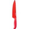 New Gifi Couteau de chef rouge en inox