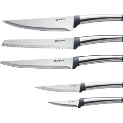 Discount Gifi Couteau de cuisine en inox Alpina x 5