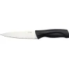 Outlet Gifi Couteau de cuisine en inox avec manche noir