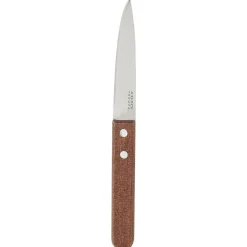 Gifi Couteau d'office manche bois lame inox 8 cm