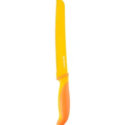 Sale Gifi Couteau à pain jaune en inox