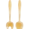 Outlet Gifi Couvert à salade plastique orange transparent x2