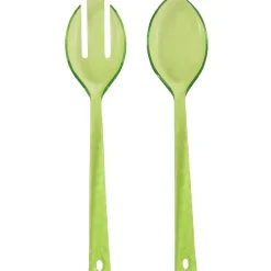 Sale Gifi Couvert à salade vert martelé x2