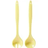 Outlet Gifi Couverts à salade en plastique jaune x2